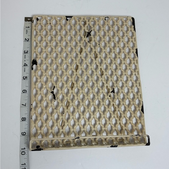 French Country/Shabby Chic  Metal Distressed Book Stand - Picture 3 of 13